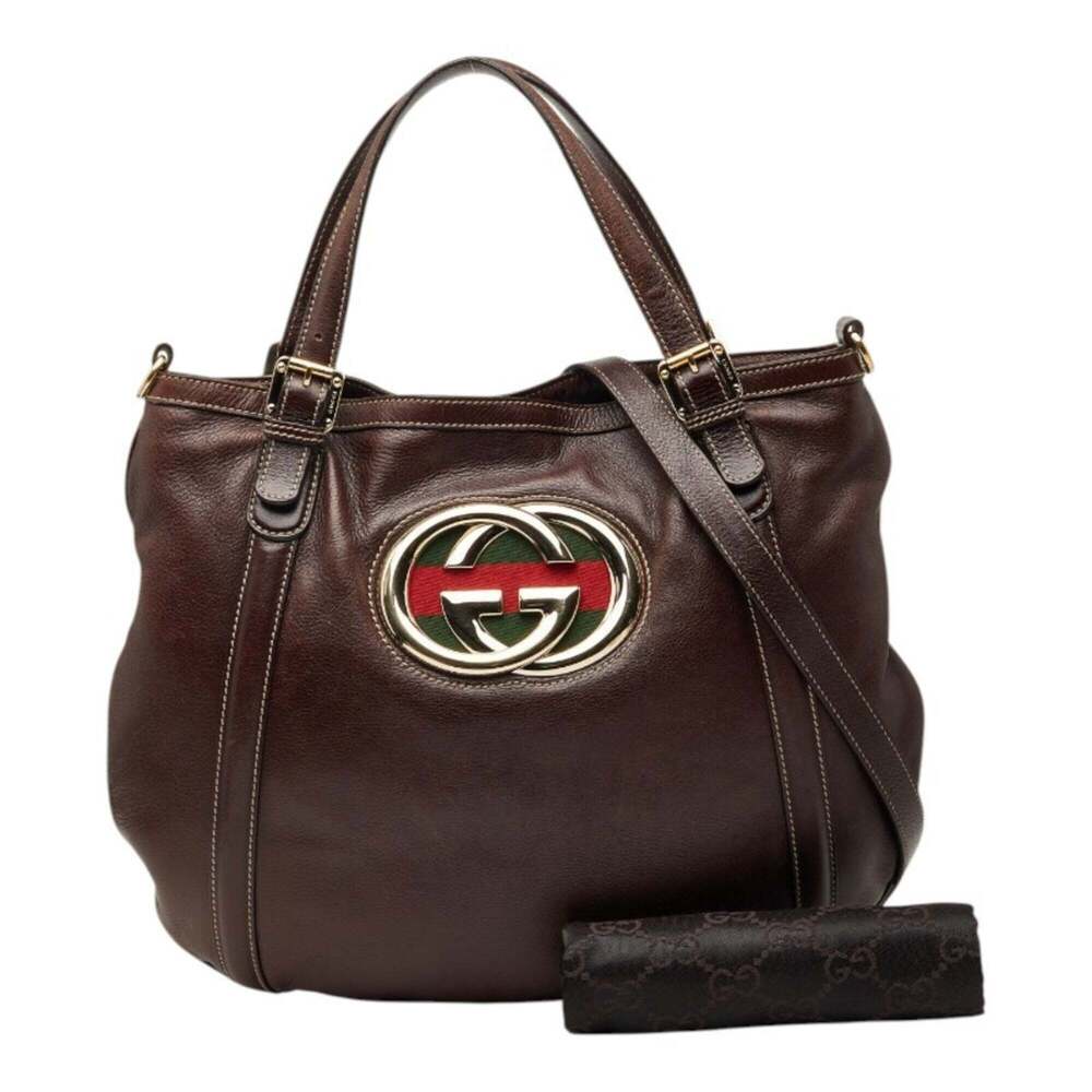 GUCCI Brown Leather Shoulder Bag - Picture 10 of 10